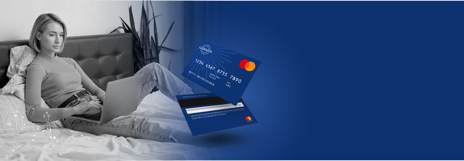 Lainasto Mastercard luottokortti - luottoraja aluksi 500€